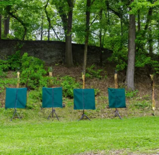 Archery Range at fort harrisson state park